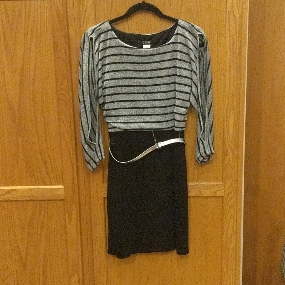 Cold shoulder Silver Dress